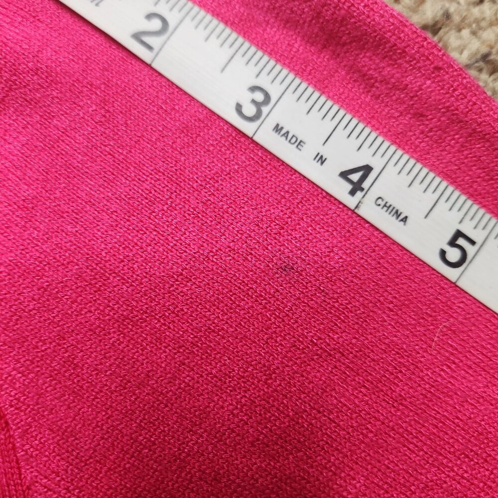 Beverly Hills Princess Pink Flower Buttons Sweater Cardigan - Picture 10 of 12